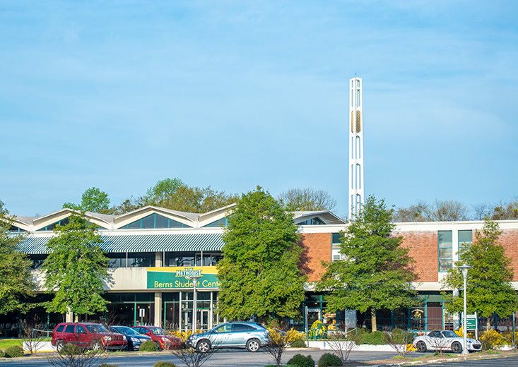 exterior of Berns Student Center